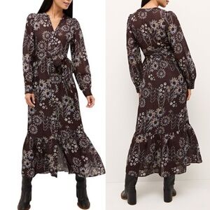 NWT MARIE OLIVER Hannon Shirt Dress in Constellation Maxi.           L4